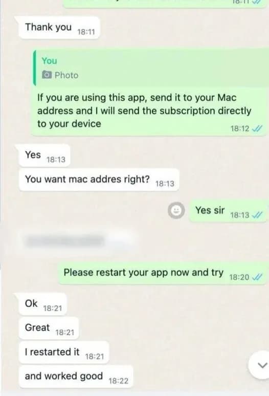 Geanonimiseerde klantreactie na het opnieuw starten van een app
